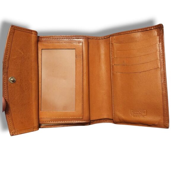 VINTAGE Dooney and Bourke Wallet With Kisslock Coin Holder Bone Color - Picture 4 of 5